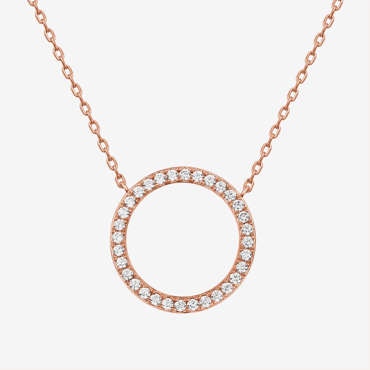 Open Circle Pendant Necklace