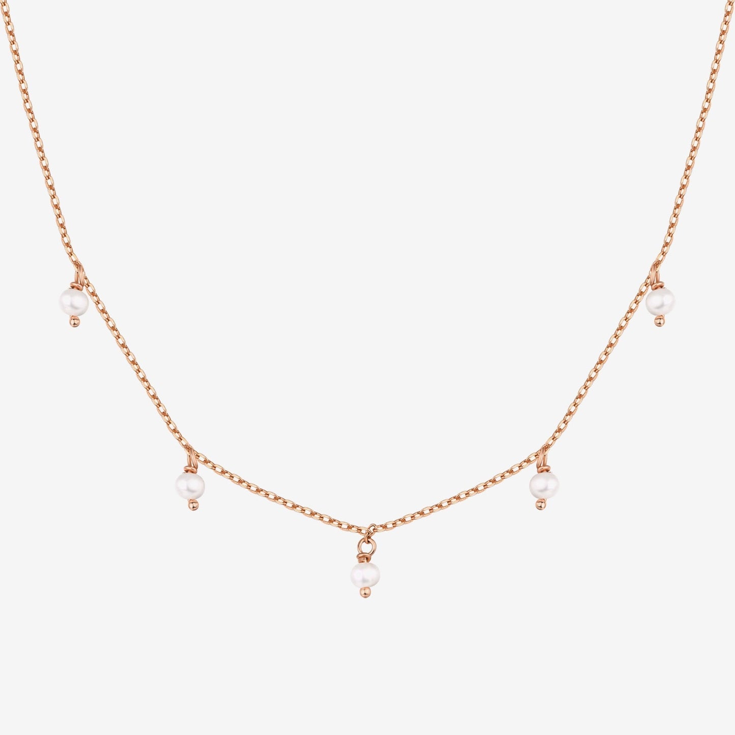 Shell Pearl Chain Necklace