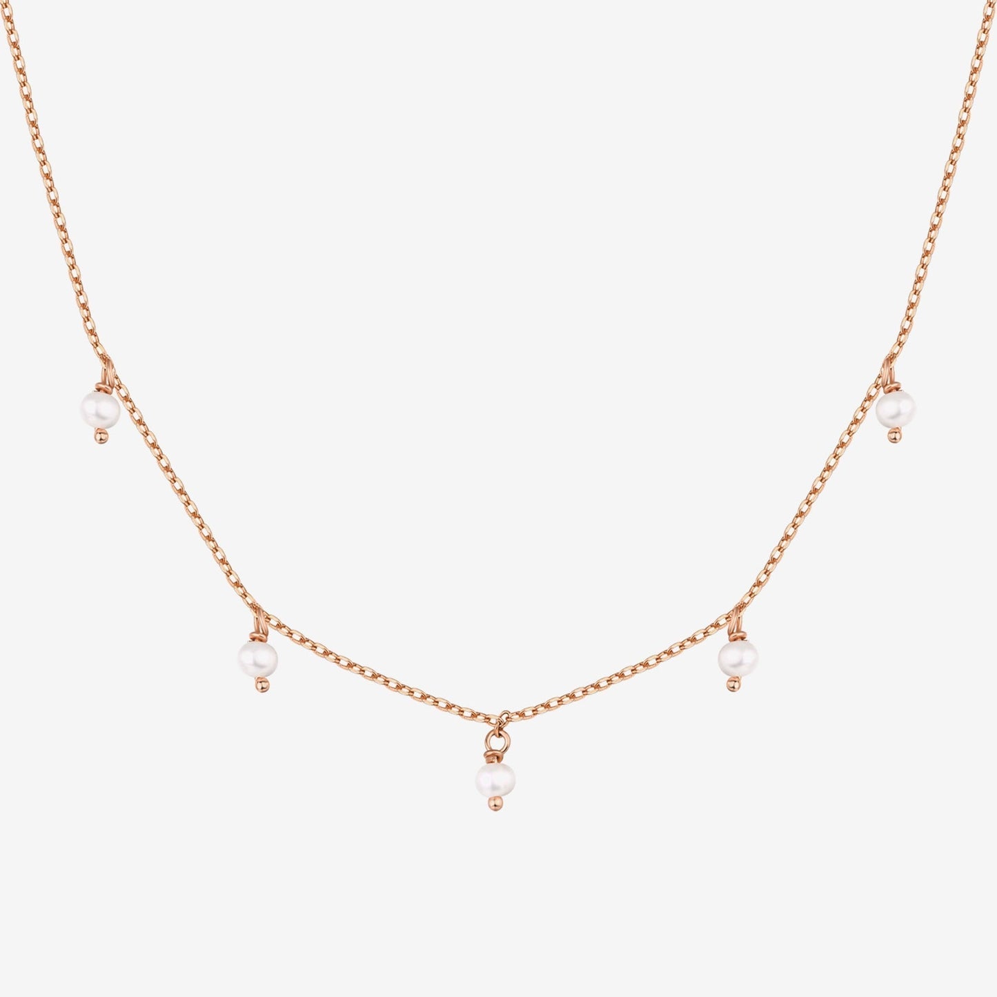 Pearl & Diamond Essence Chain Necklace
