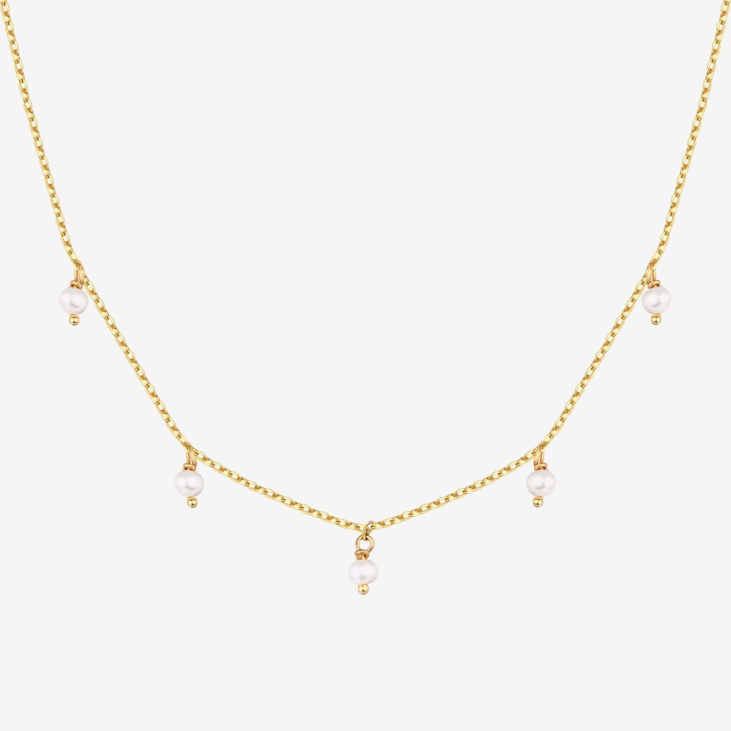Pearl & Diamond Essence Chain Necklace