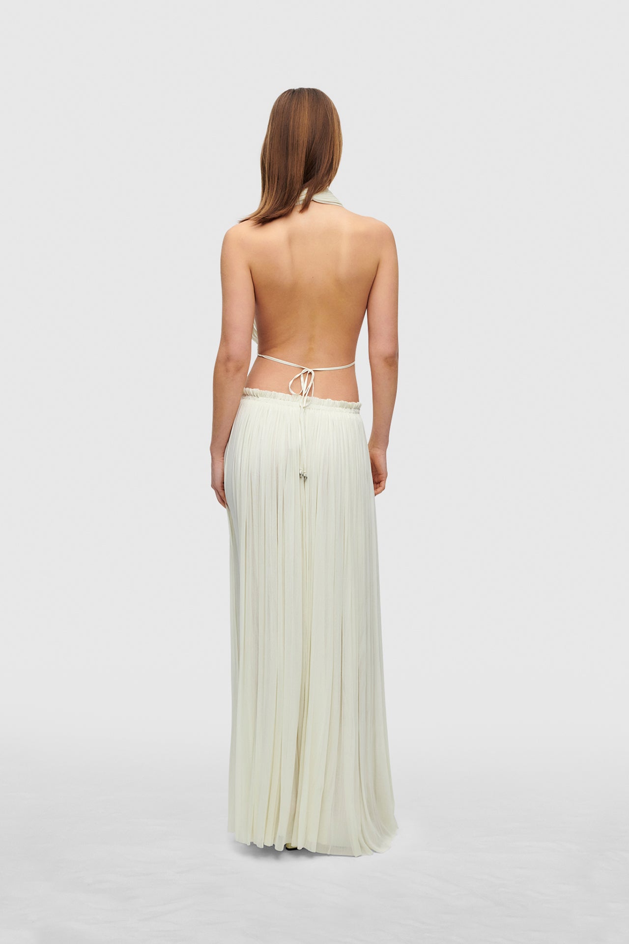 BEST REVENGE® IVORY SILK SKIRT & TOP SET