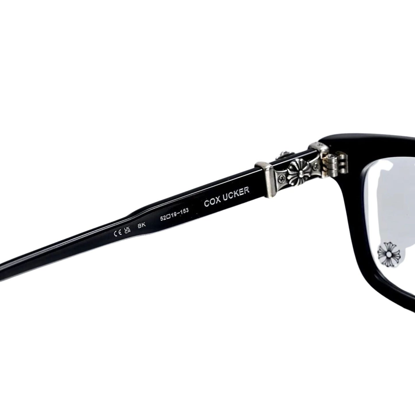 CHROMEHEARTS COX UCKER BLACK GLASSES