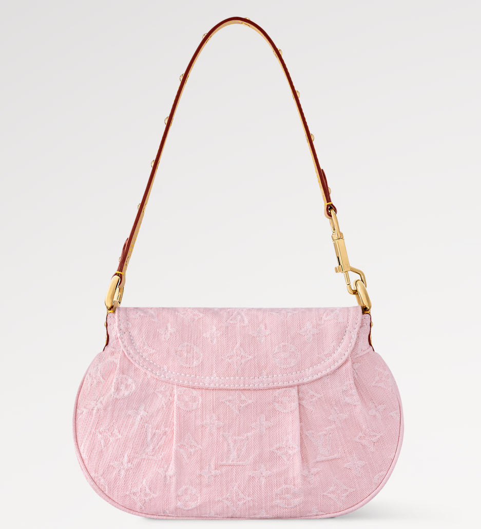 Pink Denim Marina Bag