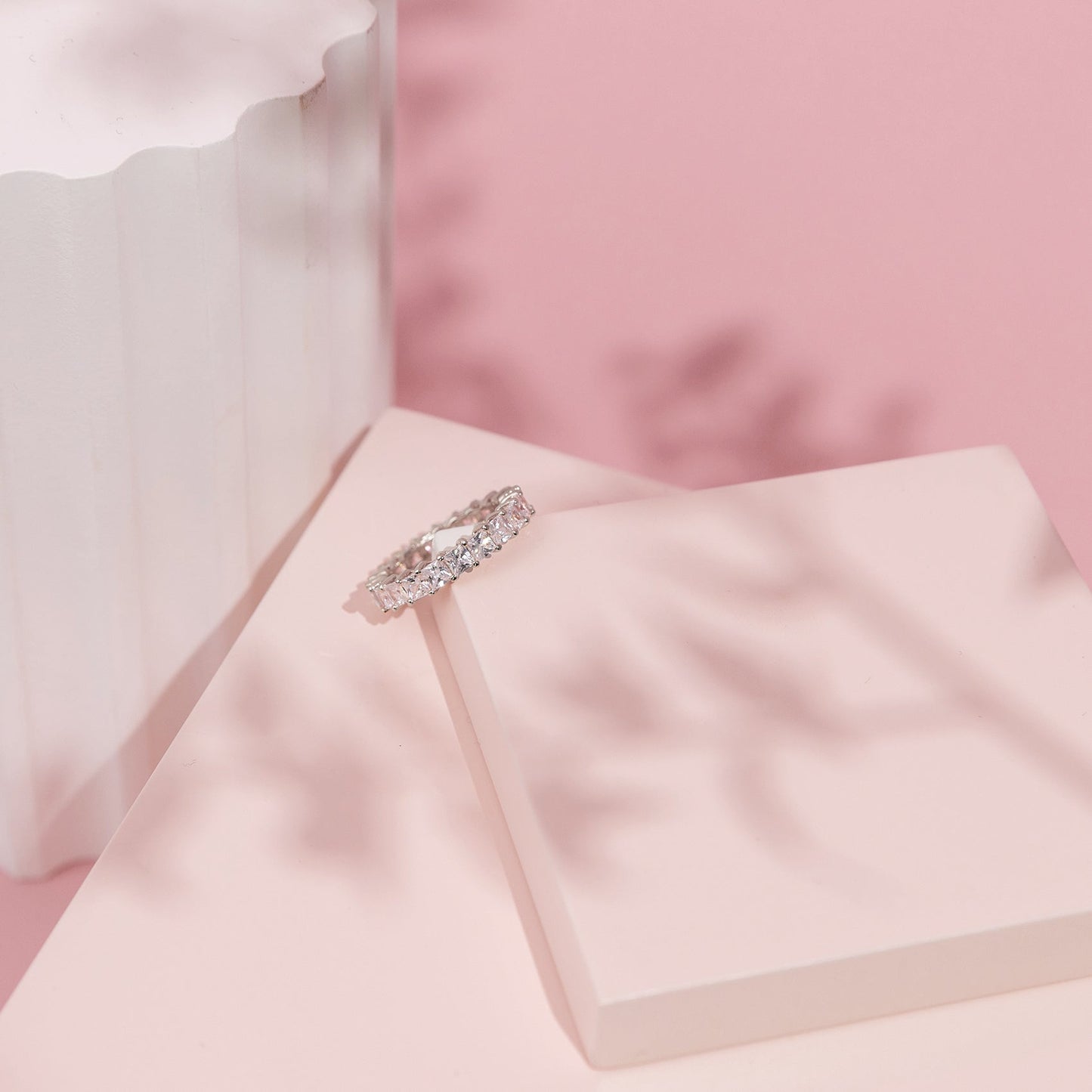 Princess Cut Eternity Band
