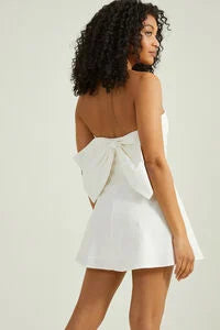 Lilia Strapless Bow Dress