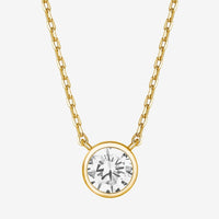 Vermeil Bezel Necklace