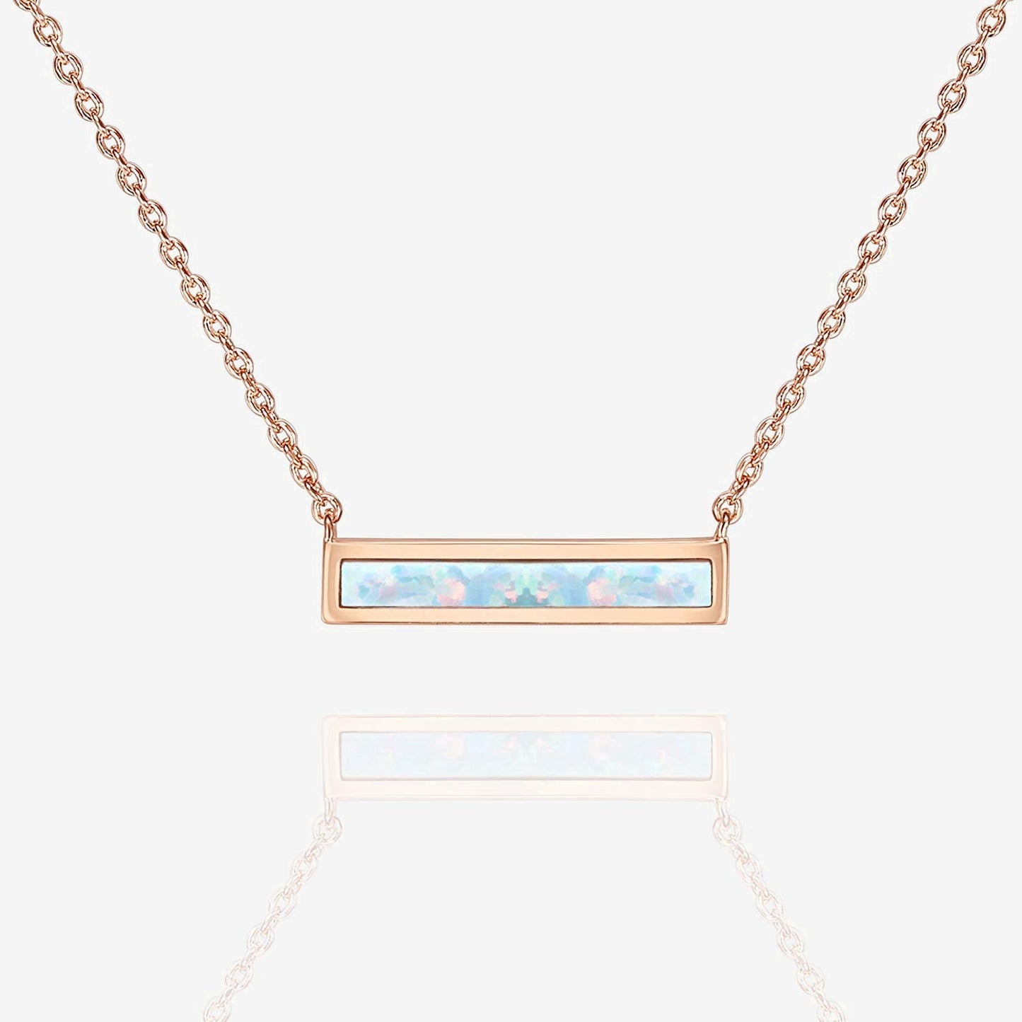Opal Bar Necklace