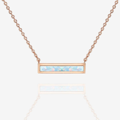 Opal Bar Necklace