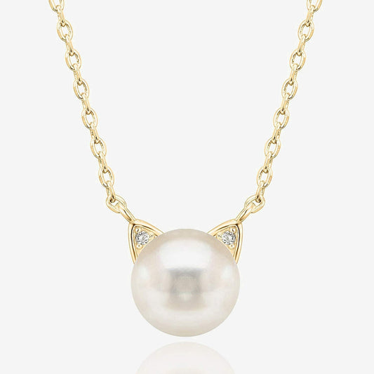 Freshwater Cultured Cat Pearl Necklace