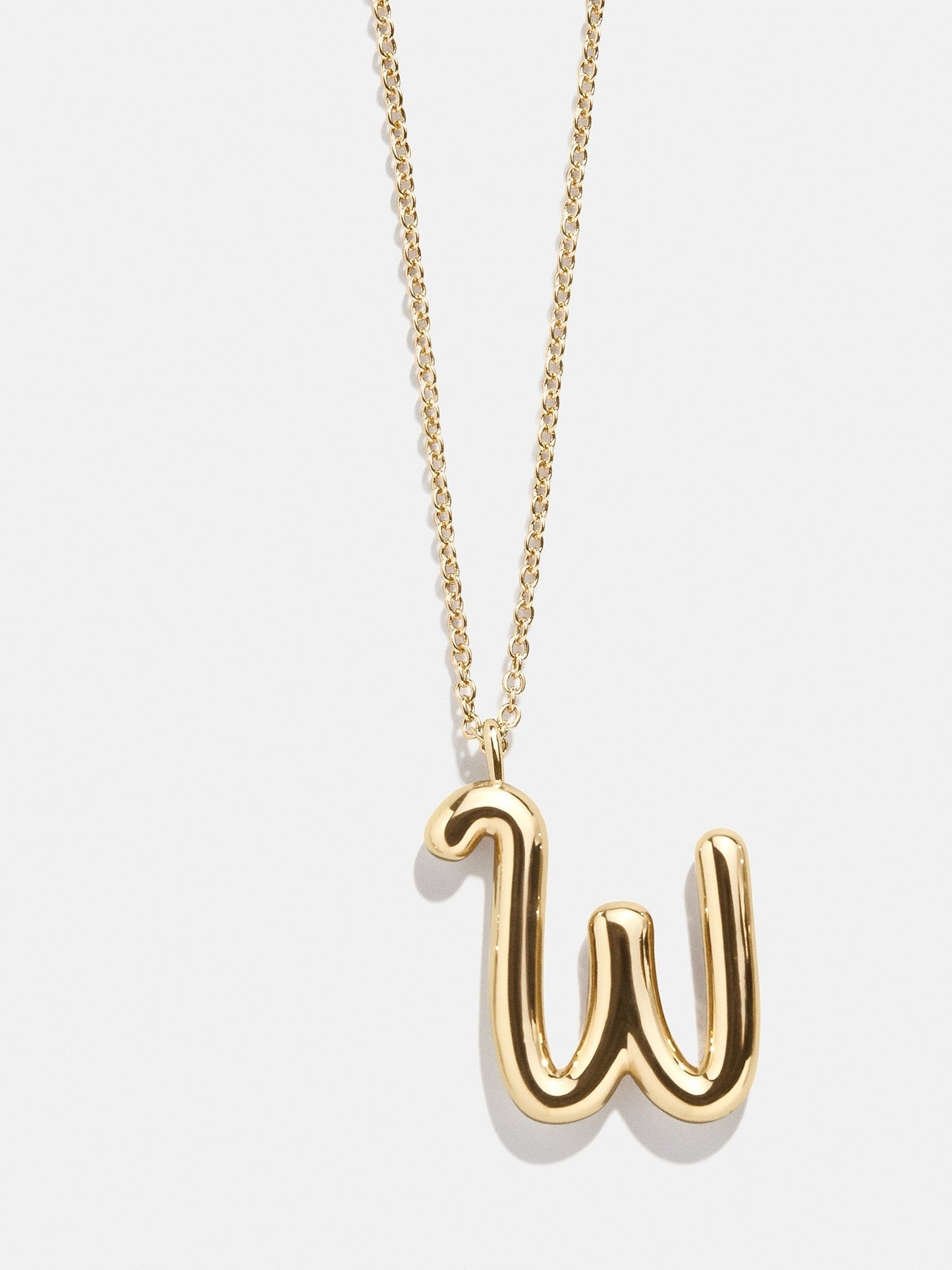 Bubble Script Initial Necklace - Gold