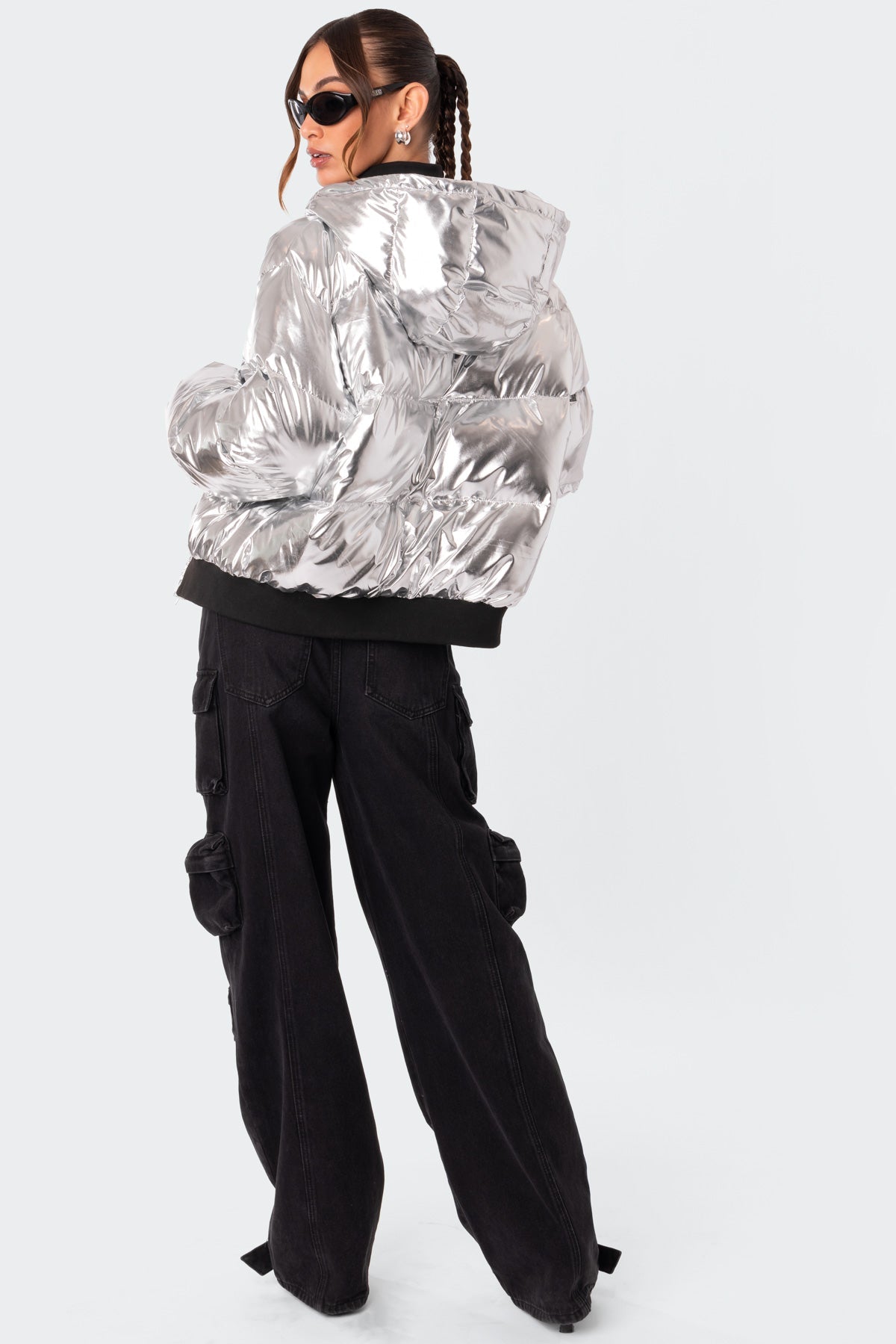 Metallic Hooded Puffer