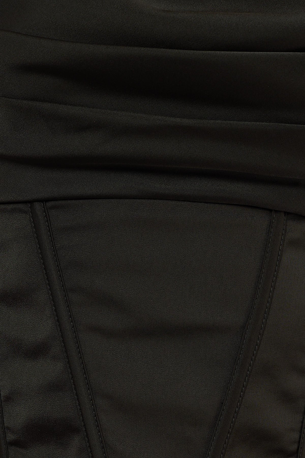 Perfect Stranger Cowl Neck Corset Top Black