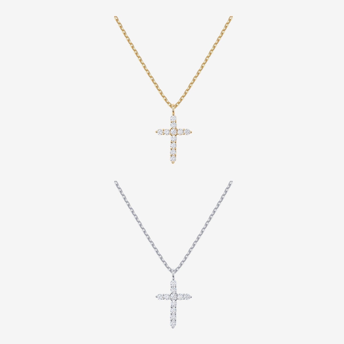 Cubic Zirconia Cross Pendant