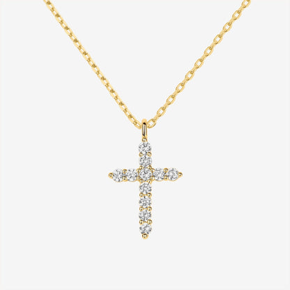 Cubic Zirconia Cross Pendant