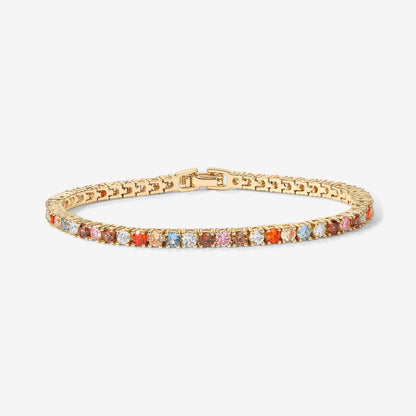 Medium Colored Cubic Zirconia Tennis Bracelet