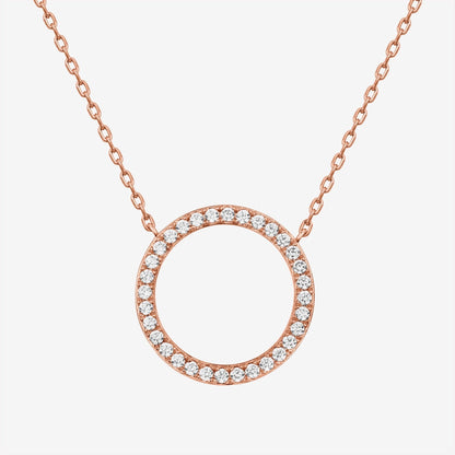 Open Circle Pendant Necklace