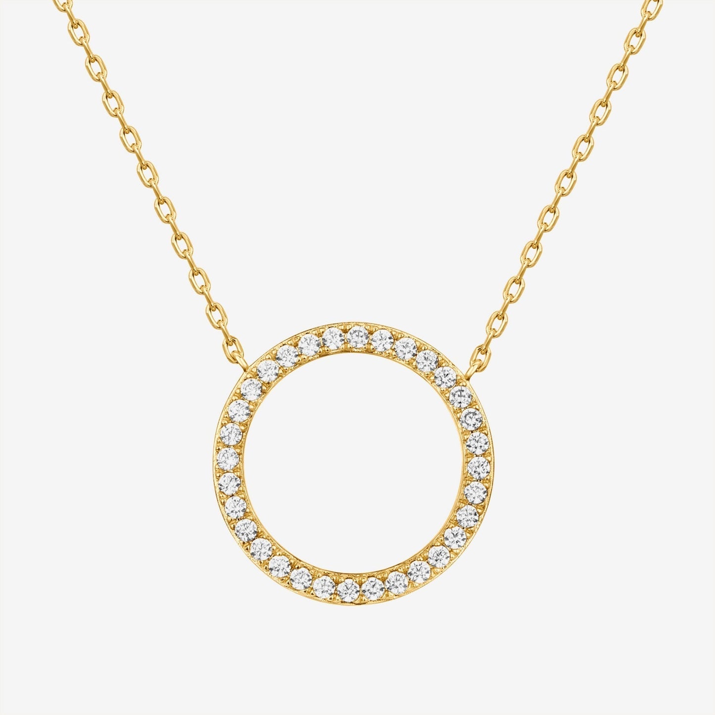 Open Circle Pendant Necklace