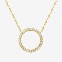 Open Circle Pendant Necklace