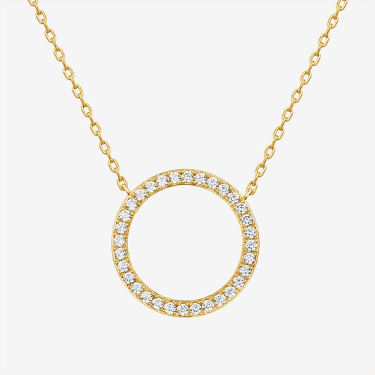 Open Circle Pendant Necklace