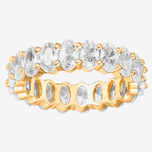 Vermeil Oval Eternity Band