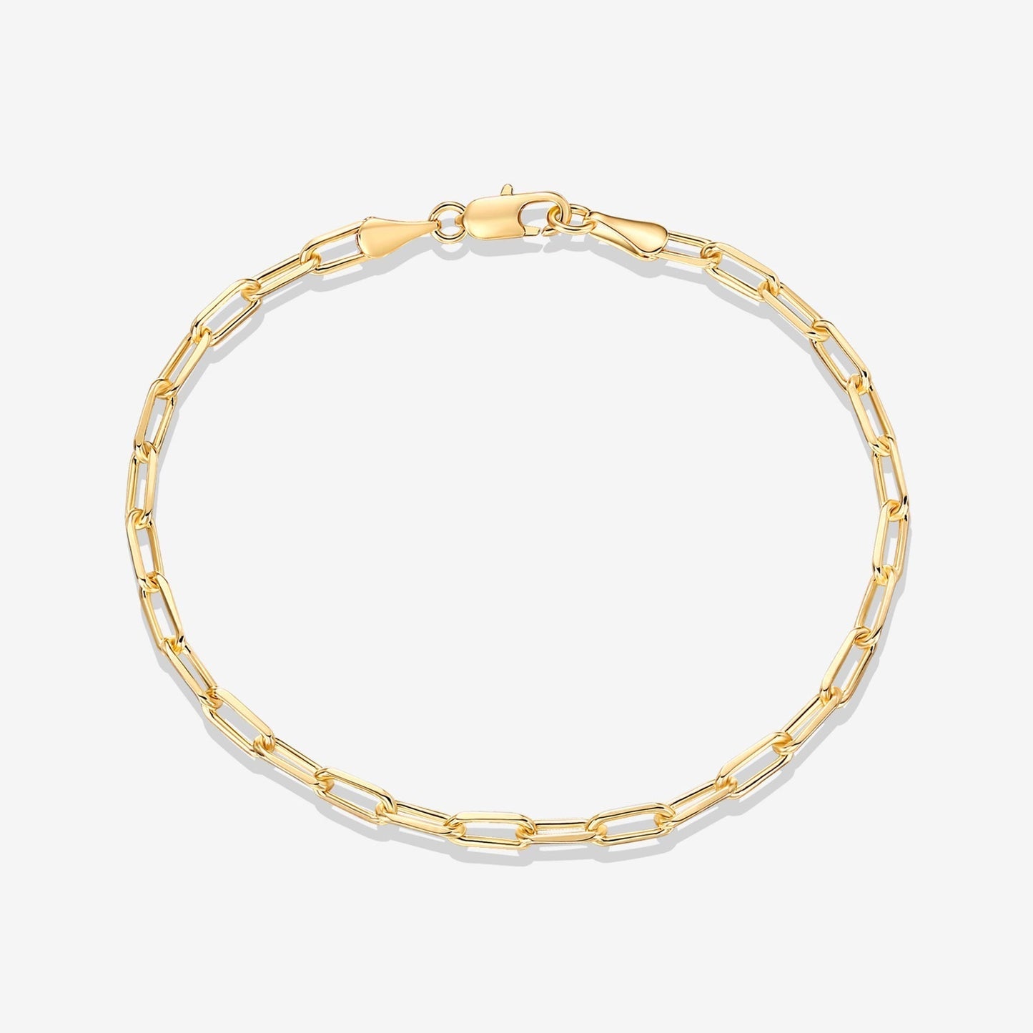 Vermeil Paperclip Chain Bracelet