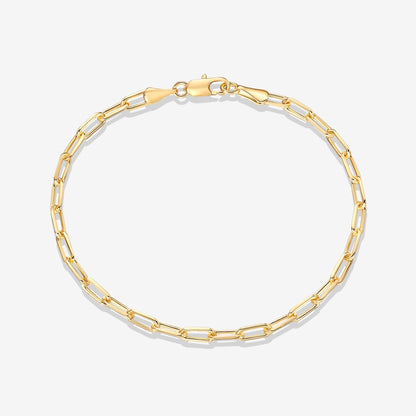 Vermeil Paperclip Chain Bracelet