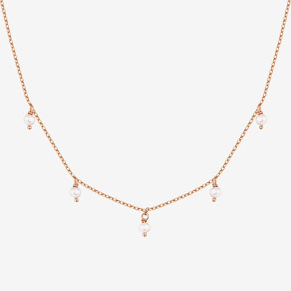 Pearl & Diamond Essence Chain Necklace
