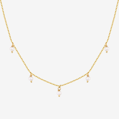 Shell Pearl Chain Necklace