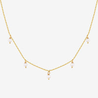 Pearl & Diamond Essence Chain Necklace