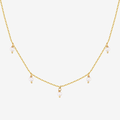 Pearl & Diamond Essence Chain Necklace