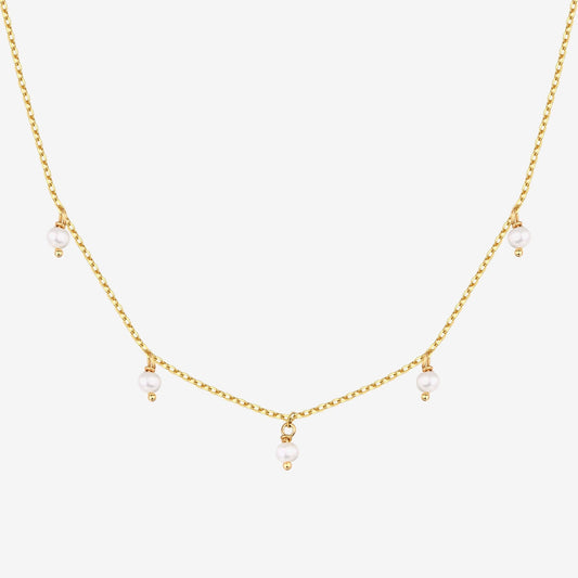 Pearl & Diamond Essence Chain Necklace