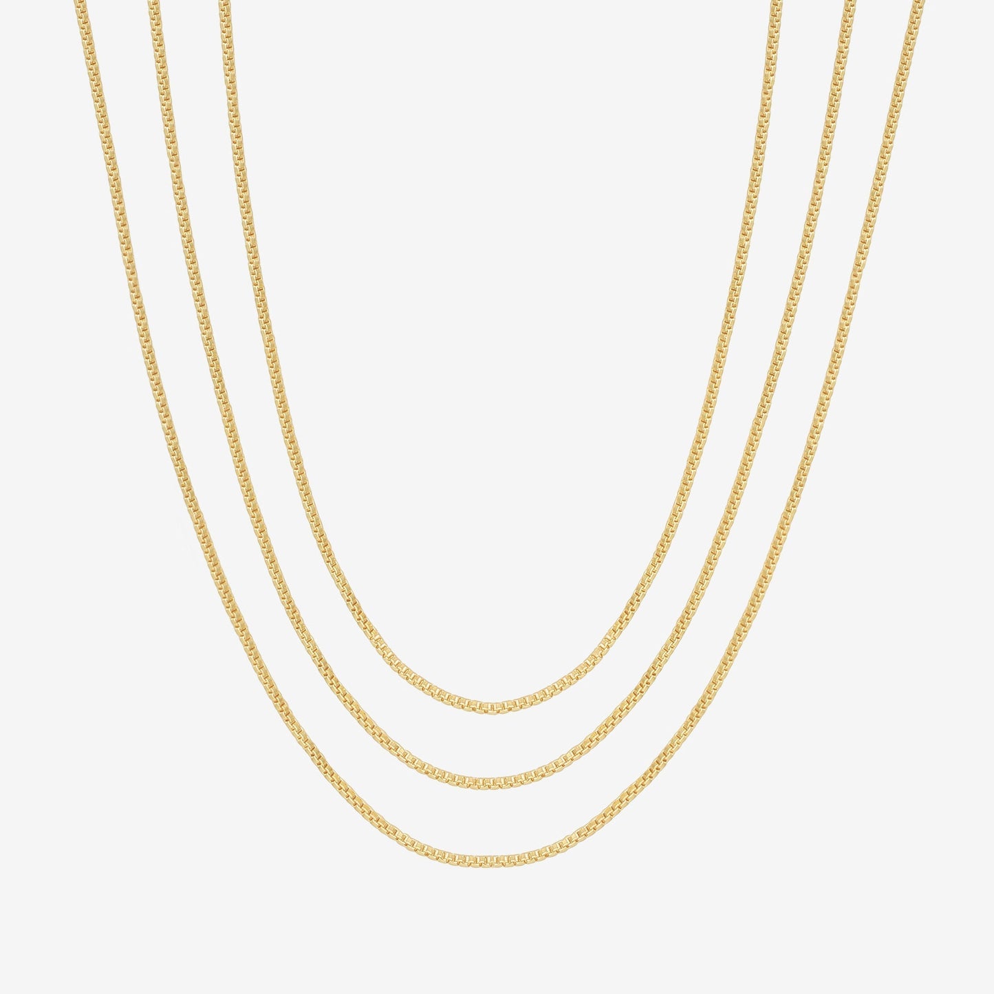Three Layered Chain Necklace