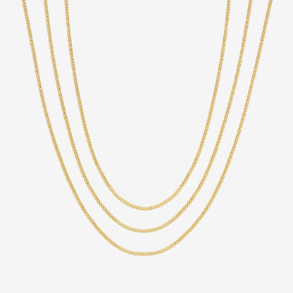 Three Layered Chain Necklace