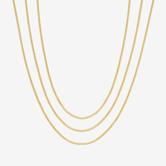 Three Layered Chain Necklace