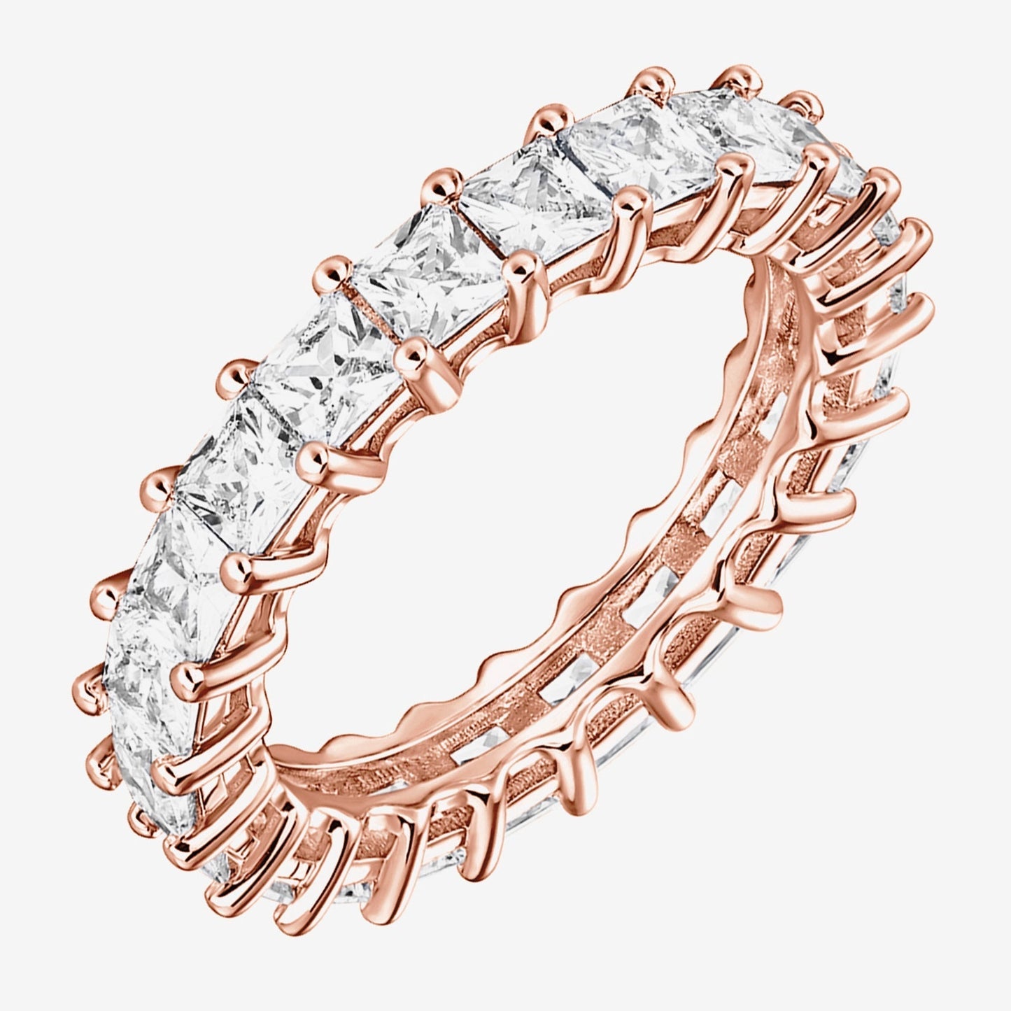 Princess Cut Eternity Band