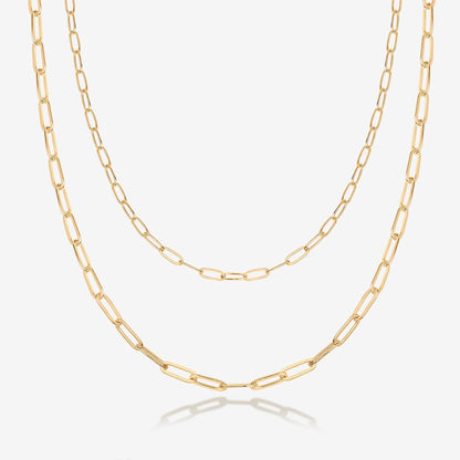 Layered Paperclip Necklace