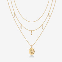 Layered North Star Pendant Necklace