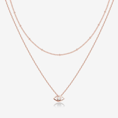Layered Evil Eye Necklace
