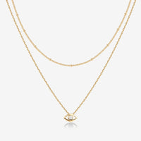 Layered Evil Eye Necklace