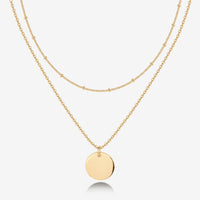 Layered Coin Pendant Necklace