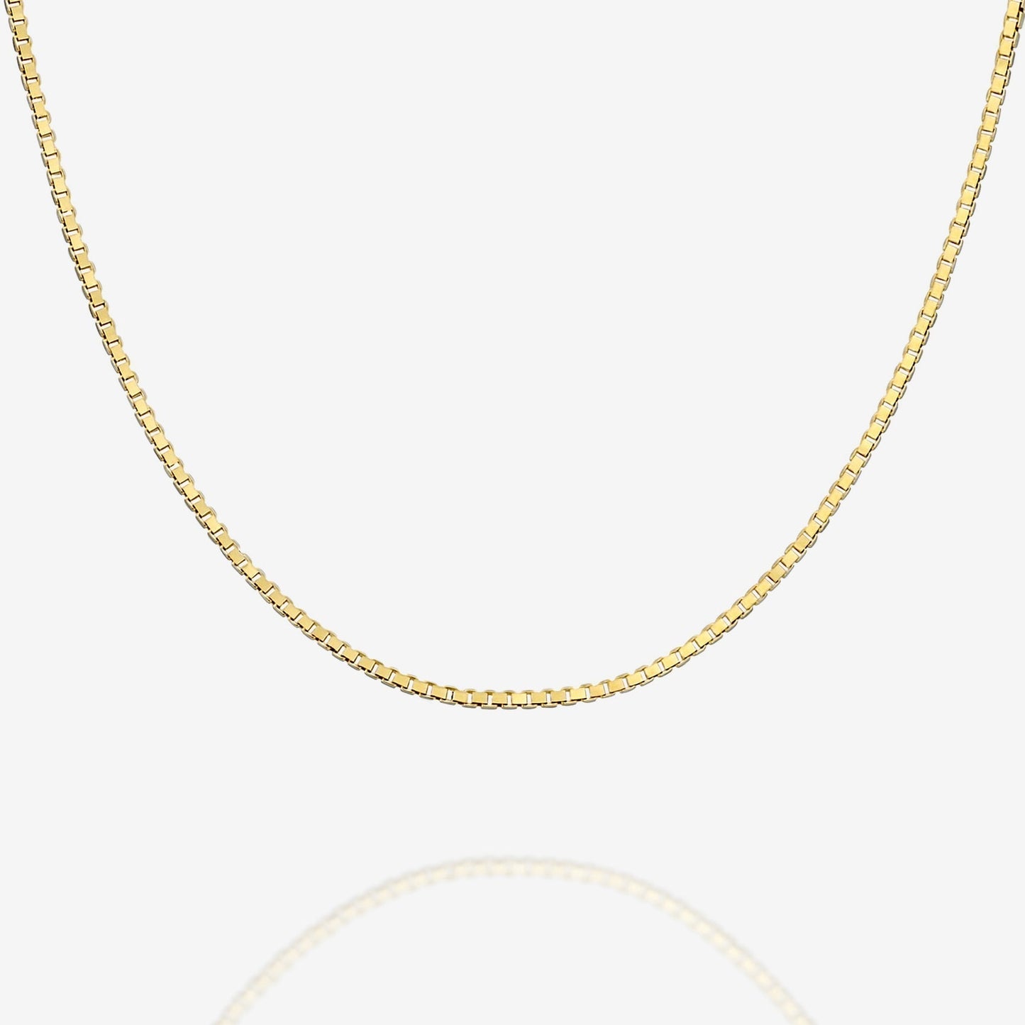 Stackable Thick Square Box Chain Necklace