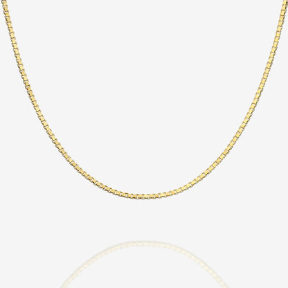Stackable Thick Square Box Chain Necklace