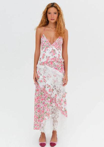 Best Revenge® Blue Rosalyn Maxi Dress
