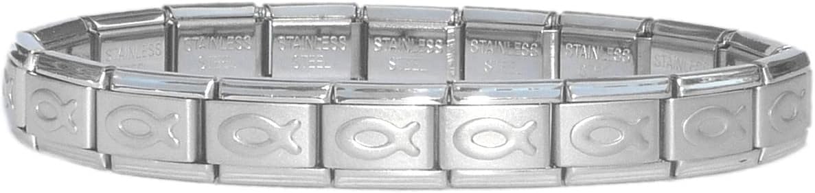 Italian Charm Starter Bracelet (18 links for standard size and 9 links for superlinks)