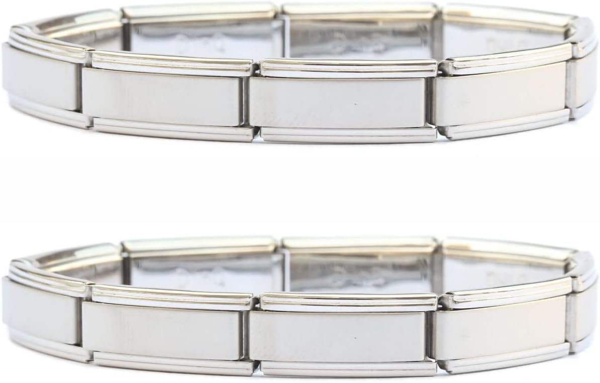 Italian Charm Starter Bracelet (18 links for standard size and 9 links for superlinks)