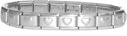 Italian Charm Starter Bracelet (18 links for standard size and 9 links for superlinks)