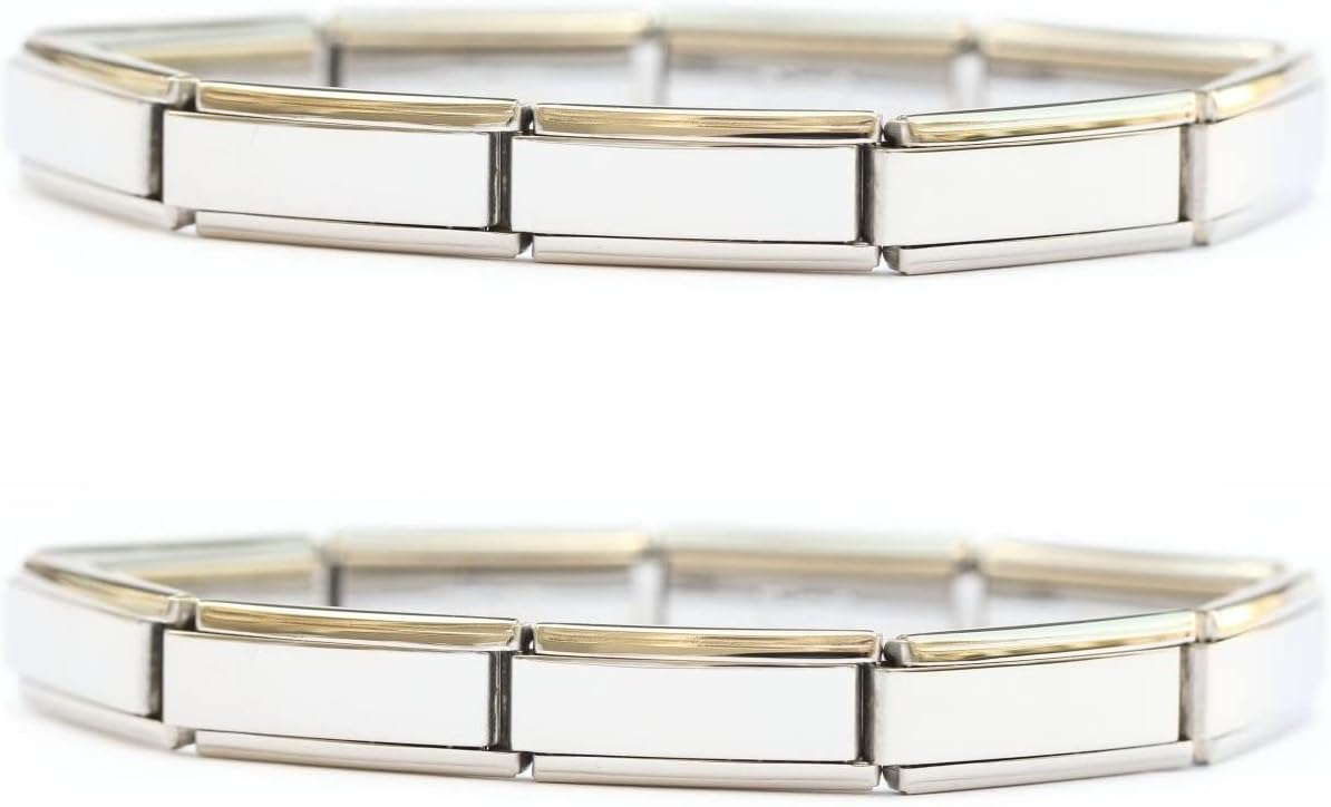 Italian Charm Starter Bracelet (18 links for standard size and 9 links for superlinks)