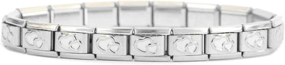 Italian Charm Starter Bracelet (18 links for standard size and 9 links for superlinks)