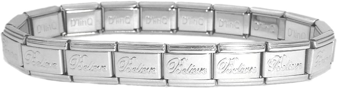 Italian Charm Starter Bracelet (18 links for standard size and 9 links for superlinks)