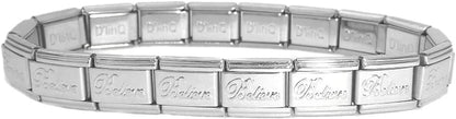 Italian Charm Starter Bracelet (18 links for standard size and 9 links for superlinks)